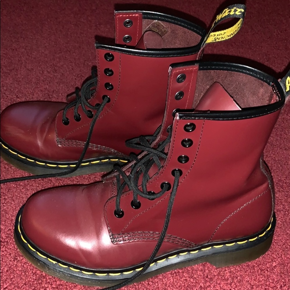 Doc Martens 1460 Smooth Cherry Red Size 8